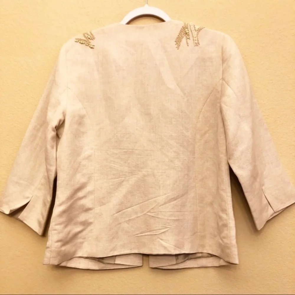 Cold water creek blazer with beads size Pe… - Picture 2 of 6